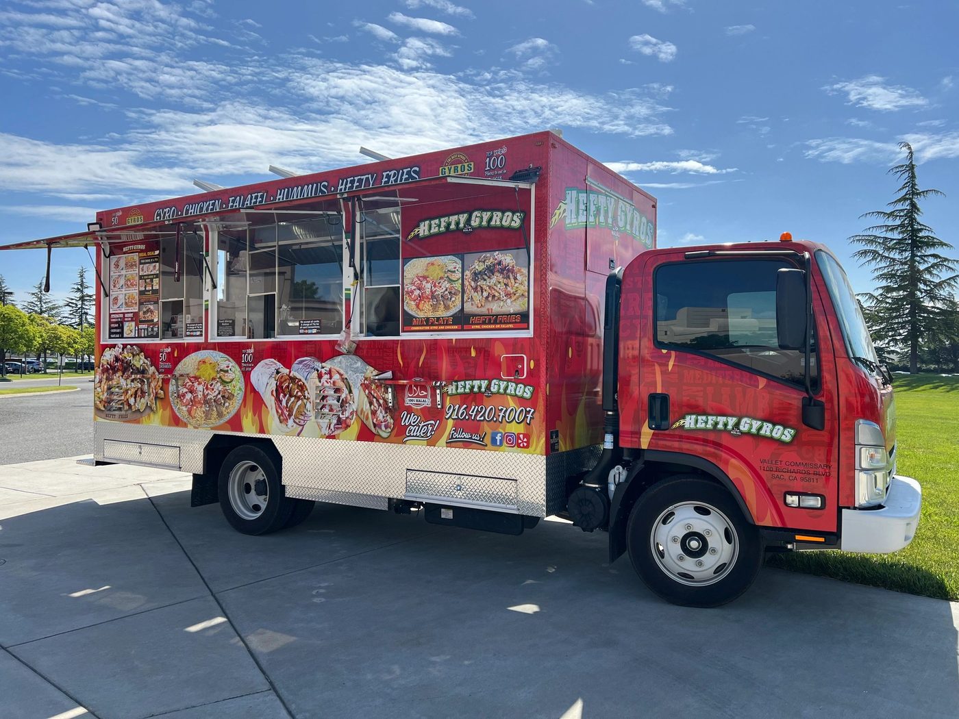 Hefty Gyros serving Greek street food
