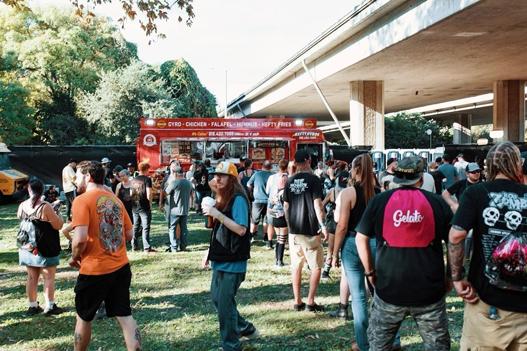 Hefty Gyros catering at a festival